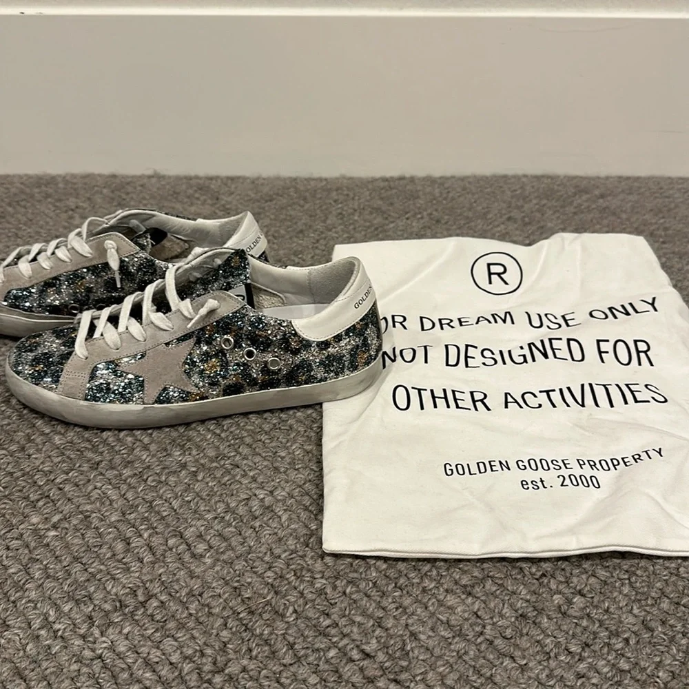 Golden Goose SUPERSTAR multi glitter leopard. - Picture 1 of 7